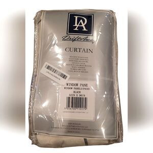 Drift Away Window Pane Curtain Panels Pair
